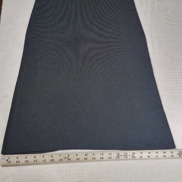 Vintage J. Crew bodycon dress black size medium classic style silky thick - Picture 11 of 16